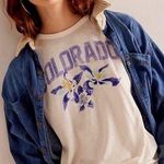 Free People nwt //  state flower Colorado slub tee ob1666086 Photo 0