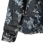 White House | Black Market  Women’s‎ Black White Floral Quilted Puffer Jacket XL Photo 4