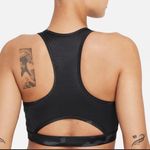 Nike Dri Fit Swoosh Black Camo High Neck Sports Bra Small Photo 1