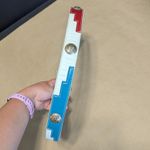 Justin Boots Concha Leather Western Belt Red White Blue Southwestern Cowgirl 32 Photo 1