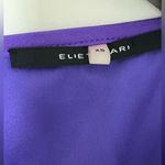 Elie Tahari  Deep Purple Silk Cocktail Dress Classic Designer Photo 2