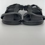 Ecco Womens 8 Sandals Black Leather Strappy Comfort Flats Shoes Back Strap Photo 11