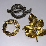 Bundle vintage brooches • grandma • pins • mcm Photo 0