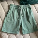 Boutique Seafoam Green/blue Sweat Pant Biker Shorts Photo 0