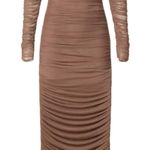 Caroline Constas Strapless Tara Dress in Brown, Size M Brown Size M Photo 0