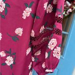 Banana Republic Floral Burgundy Women's Tunic Dress Size 4 new Photo 6