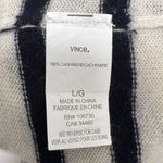 Vince Breton Striped 100% Cashmere Colorblock Stripe Pullover Sweater Women’s L Photo 7