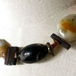 Carnelian tigers eye beaded vintage necklace Photo 10