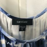 Karen Kane Ruffle Hem Maxi Dress Blue & White size S Photo 7