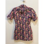 ZARA  Women Bodycon Dress Retro Mini psychedelic Hippie Y2K festival Size Small Photo 3