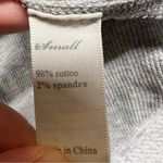 Victoria's Secret Victoria’s Secret Grey Purple Floral Print Waffle Knit Pajamas Top Size Small Photo 3