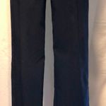 Cache $118 UN-ZIP 19" BACK LEG Split Pant Navy Blue Stretch 2" Self Belt Sz 4 Photo 7