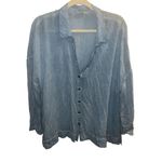 Soft Surroundings ✨ Celine Button Down Shirt Blue Blouse✨ Photo 1