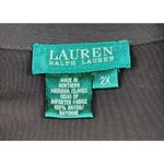 VTG Womens Office Siren Lauren RL Top Brown V Neck Size 2X Photo 2