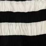 The Limited  Square Neck Wide Striped Black/White Short Sleeve Sweater, Sz S Photo 6