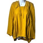 Completo Lino by Arthurio 100% Linen Gold Hooded Pullover Top Lagenlook M Size undefined Photo 1