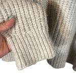 A New Day Gray Cable Knit Mock Neck Sweater Women Sz M Photo 6