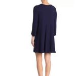 Anthropologie NWT Womens  Blu Pepper Navy Blue Ribbed Button Baby Doll Dress -  S Photo 1