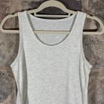 Poof! Gray Tank Top Medium Sleeveless Lace Up Detail Casual Comfy Cute Medium Photo 5