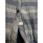 Vintage Havana  Sherpa Lined Plaid Shirt Jacket Blue Grey Size L Photo 3