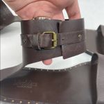 Max Mara  Brown Flat Sandals with Ankle Cuff Photo 3