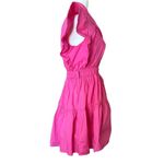 Derek Lam 10 Crosby Finne Ruffled Wrap Tiered Mini Dress in Pink 38 Womens Photo 5