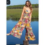 Natural Life  Zoe Patchwork Wide Leg Floral Jumpsuit in Medium Photo 2