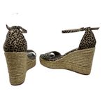 Stuart Weitzman  Floria Wedge Platform Espadrille Sandals Leopard Print‎ US 8.5 Photo 9