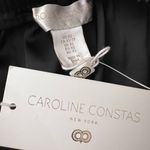 CAROLINE CONSTAS Black wide leg flowy Pull On pants silky elastic waist XS Photo 3