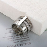 Boutique NEW Large Women's Stacking White Gold Plated Simulated Diamond Ring, Size 5 Photo 6