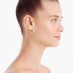 J.Crew  Set of 3 Gold Earrings Elegant Sculptural Jewelry Photo 1