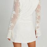 Meshki NEW Emory Burnout Velvet Mini Dress White Photo 2