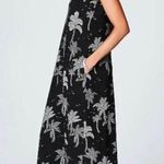 J.Jill  Wearever Dress Sketch Palm Print A-Line Maxi Petite Size L New w/Tag Photo 0