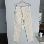 Isabel Marant  high waisted cream front seam cropped cotton jeans 38 6US Photo 14
