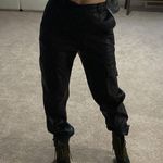 ZARA faux leather jogger fit pants. S Photo 4