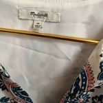 Madewell  Flora Paisley Silk Shift Dress Cap Sleeve Relaxed Boxy Tunic Sz M Photo 3