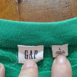 Gap Green Sweatshirt with Pink Logo Photo 1