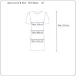 Abercrombie & Fitch Womens XS Striped T-Shirt Mini Dress Black Gray White Photo 6