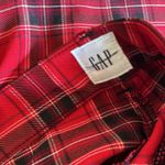 Gap NWOT SIGNAPURE SKINNY ANKLE RED PLAID PANT Photo 2