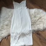 House Of CB  Samara White Cowl Front Draped Jersey Dress Photo 6