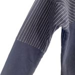 J.Crew Navy Blue Striped Cozy Cotton Blend Pullover Sweatshirt Women Sz L Photo 8