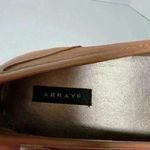 ARRAY Tan Soft Leather Freedom Squared Toes Loafer Flats Shoes Size 7M Boho Brown Photo 1