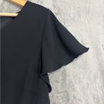 SL Fashions Midi Dress Black Sz 16 Floral Vtg 90's Y2K Whimsgoth Wedding Party Photo 2