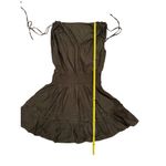 Cupshe Women's XL Smocked Ruffled Midi Dress Brown Casual Summer Photo 1