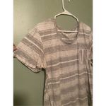 a.n.a  Striped Short Sleeve Scoop Neck Pocket T-shirt Size XXL Photo 2
