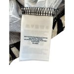 Lands' End  Tie Front Short Sleeve Top Size Small Black Floral White Tencel NWT Photo 3