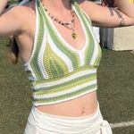 Hollister  Crochet Halter Top Size Small Boho Retro Photo 0