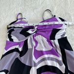 City Triangles Vintage  Bubble Dress Womens S Y2K Purple‎ Geometric Abstract Chic Photo 4