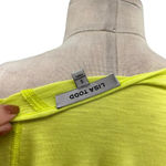 Lisa Todd Panel Player Long Sleeve‎ Top Neon Green Yellow Size Small Photo 8