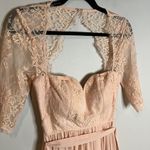 Lulus  In a Fairy Tale Blush Pink Lace Maxi Dress Photo 3